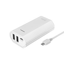 商品写真 TL86SAK, TL86SAR, TL86SAW「モバイルバッテリー5200USB-A2ポート2.4A」