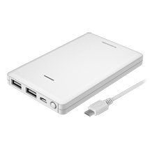 商品写真 TL96SAW「モバイルバッテリー6800 ホワイト」